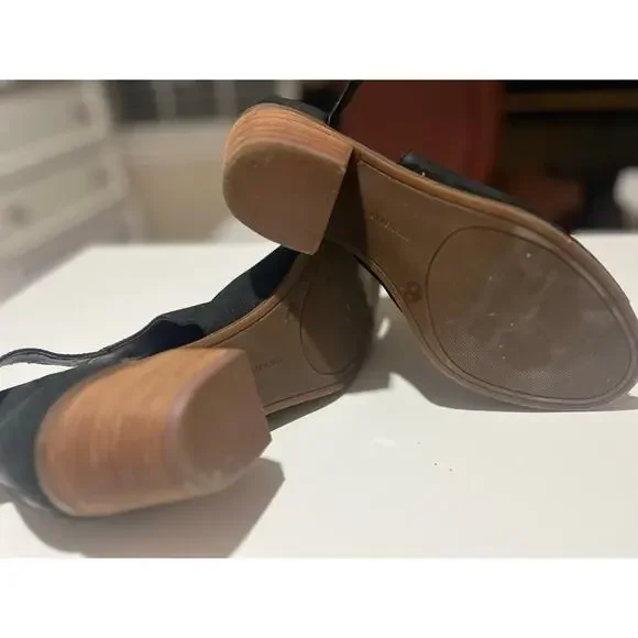 Lucky Brand Black Leather Open-Toe Sandals • Women’s Size 9 • Casual Chic - Picture 5 of 7